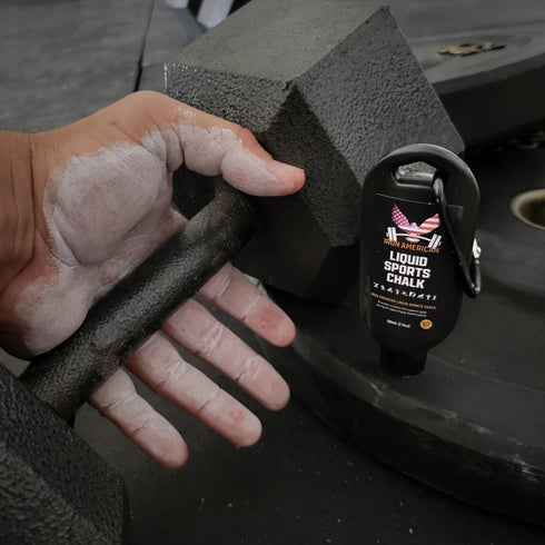 IRON AMERICAN Liquid Chalk, No-Mess Long-Lasting Grip for Weightlifting, Gymnastics, Rock Climbing, Fitness