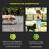 Playology Dual Layer Ring Toy for Large Dogs (35lbs & up) - Peanut Butter Scented Durable Chew Toy