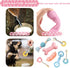 7 PCS Puppy Toys - Chew Toys for Teething Small Dogs 0-6 Months, Pink Rubber Rope Toys for Anxiety Relief