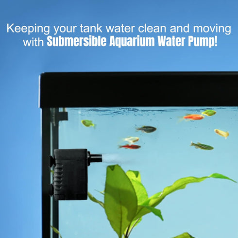 SunGrow 55 GPH 3W Small Submersible Water Pump for Cat & Dog Water Bowls, Fountains, Aquariums