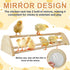 Yasdyri Chicken Perch with Mirror Roosting Bar for Baby Chicks Chick Jungle Gym Roosting Bar Strong Wooden Baby Chick