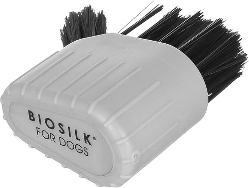 BioSilk for Dogs Facial Brush, Silk Therapy Grooming Brush for Delicate Areas on Dog Faces, Detangles and Grooms