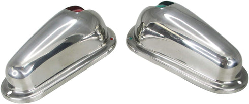 Pactrade Marine Boat Navigation Side Light Pair, Vertical Mount Red Green Splashproof