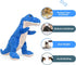 Dinosaur Dog Toy, Blue Plush Squeaky Chew Toy for Small, Large, and Big Dogs, Birthday Dog Toys