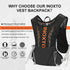 INOXTO Hydration Vest Backpack, Lightweight Water Running Pack with 1.5L Water Bladder for Hiking
