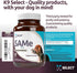 SAM-e for Small and Medium Adult Dogs, 60 Tablets, 90mg Active S-Adenosyl L-Methionine, SAM-e Supplement for Dogs, Hepatic Health, Cognitive Supplement, Multivitamin for Cell-Growth