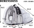 Dual Expandable Cat Backpack Carrier - Fits up to 20 lbs, Expandable Pet Carrier Backpack for Large Cats & Small Puppies