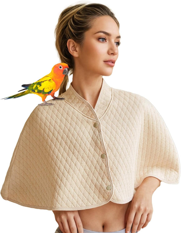 UZQAFG Parrot Shoulder Protector & Bird Diaper Shawl - Keep Clothes Safe from