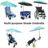 G4Free XL Adjustable Beach Umbrella with Universal Clamp for Chair, Stroller, Golf Cart, Wheelchair, Patio, Bleacher,