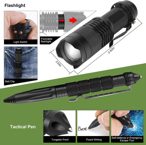 Gifts for Him Men Dad Christmas, Survival Kits and Emergency Gear for Camping Fishing Hunting