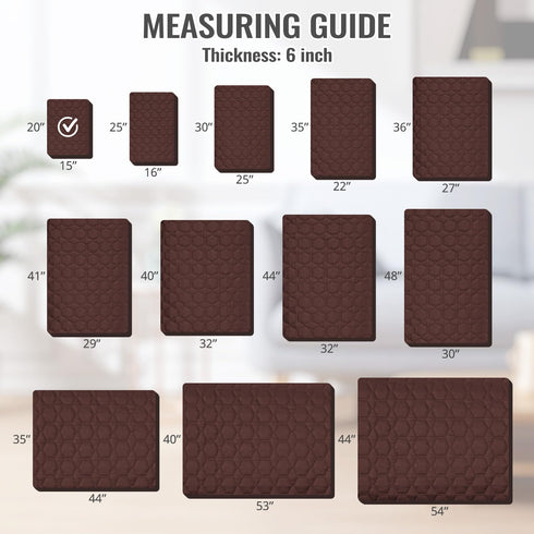 nanbowang Waterproof Dog Bed Covers, Replacement Washable Pet Hair Easy to Remove, Dog Pillow Cover Quilted (15x20