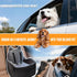 Dog Car Seat for Small Medium Sized Dog, Booster Car Seat with Elevated Memory Foam, Storage Pocket & Safety Belts