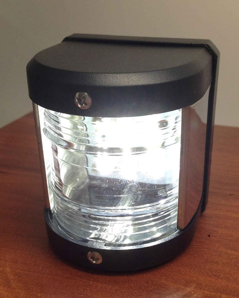 12M IP:66 2NM Pactrade Marine Boat Pontoon LED Navigation Light Black ABS Plastic Housing Boats Up to Waterproof