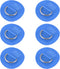 X AUTOHAUX 6pcs 6cm D Ring Patch PVC Stainless Steel Round Shape D Ring Pad for Surfboard Kayak Canoe