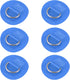 X AUTOHAUX 6pcs 6cm D Ring Patch PVC Stainless Steel Round Shape D Ring Pad for Surfboard Kayak Canoe