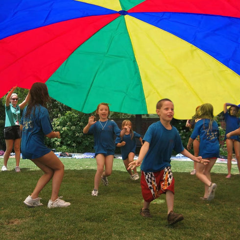 13ft/ 16.4ft/ 20ft Parachute - Kids Play Gymnastics Parachute with Handles for Group Team Cooperative Games,Indoor