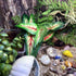 FLmoving 2-Pack Reptile Plants for Terrarium, Amphibian Habitat Decor Artificial Hanging Plants with Suction Cup