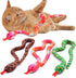CiyvoLyeen Interactive Catnip Toys - Set of 3 Snake Cat Toy for Indoor Cats, Novelty Gift for Cat Lovers