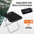 Howillto 16in 280lbs, Camping Stool, Tall Portable Folding Stool with Carry Bag, Upgraded Ultralight Chair with Roomy