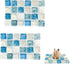 Crystal Hamster Cooling Pad, Scalable Quartz Glass Ice Crack Bed for Dwarf Hamster, Blue, M, 6 * 10cm
