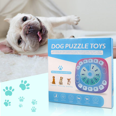 Dog Puzzle Toys for Large Dogs - Mentally Stimulating Interactive Toys for Boredom and Training, Mint Green