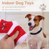 2 Pcs Durable Dog Squeaky Toys, Plush Stuffed Socks, Bite-Resistant Chewing Toys for Pet Birthday