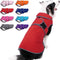 MIGOHI Reflective Waterproof Dog Coat, Medium, Red, Fleece Lined