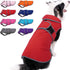 MIGOHI Reflective Waterproof Dog Coat, Medium, Red, Fleece Lined