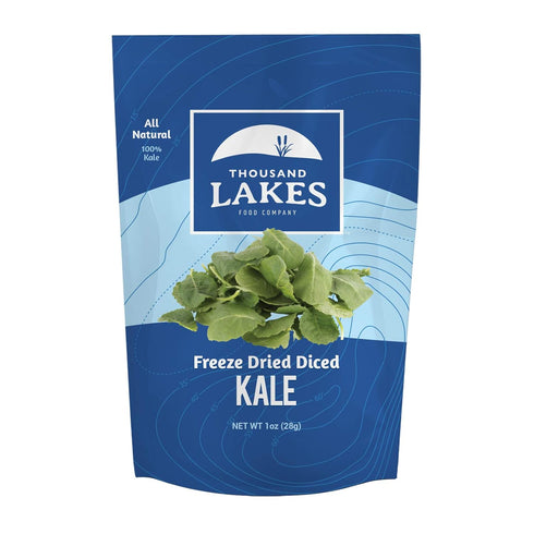 Thousand Lakes Freeze Dried Vegetables - Diced Kale 1 ounce | 100%