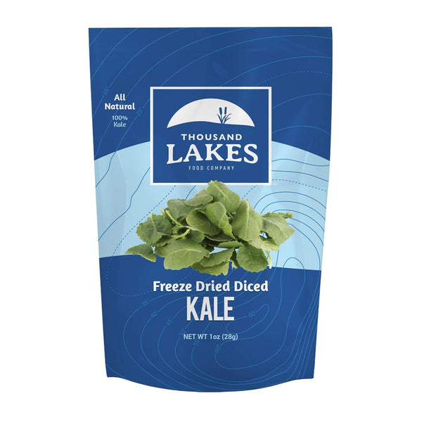 Thousand Lakes Freeze Dried Vegetables - Diced Kale 1 ounce | 100%