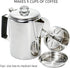 Backpacking, 9 Cididu Camping Coffee Pot Stainless Steel, Coffee Pot Outdoors, Durable Stove Top Brew Coffee Maker on