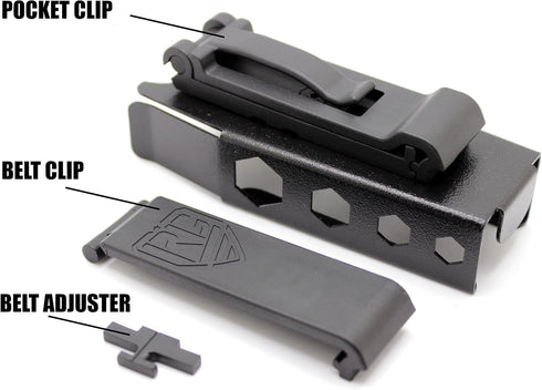 RAE GEAR Leatherman SURGE Compatible Sheath, Universal Belt Size & Rotatable Belt Clip (Tool Not Included)