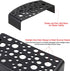 HUIKANGSHENG 2-Pack Black Shrimp Hides, Aquarium Cave Hides with Multi-Sized Holes, Secure & Stable Breeding & Viewing