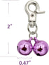 Bells for Dog Collars - 2 Pack Stainless Steel Bell Necklace for Dogs & Cats, Pet Pendant Accessories