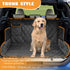 100% 600D (54" 59" Dog Car Seat Cover for Back Seat Waterproof, Long-Lasting and Soft Nonslip Backseat Cover for Cars
