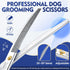 JASON Curved Thinner Dog Scissors, Ergonomic Grooming Shears, 440C Stainless Steel for Professional Use