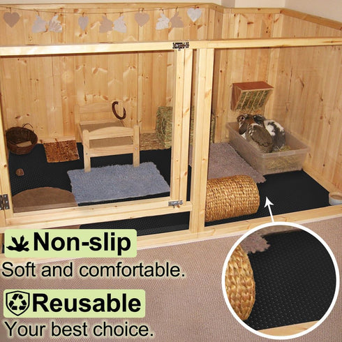 Chinchillas,18"79",1pcs, Washable Guinea Pig Bedding Cage Liner Waterproof Rabbit Bedding, Easily Cut to Suit Cage
