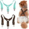 TESSVEYA Dog Diaper Suspenders for Male or Female - Leopard Print & Light