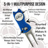 Premium 5-in-1 Golf Divot Repair Tool and Ball Marker, Switchblade Design, Golf Gift