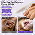 HICC PET Ear Finger Wipes for Dogs & Cats - Gently Remove Ear Wax, 50 Count