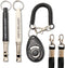 Ami's Delight Dog Whistle Set of 5, Adjustable Premium Quality Whistles with Lanyards and Clicker