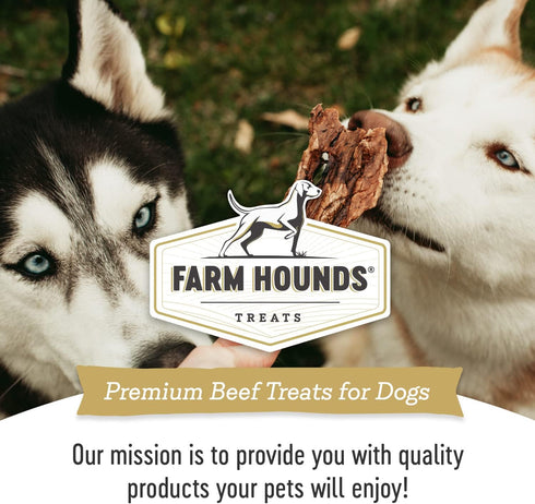 100% 2 oz 1 Pack Farm Hounds - Beef Lung - Premium Natural Beef Lung Jerky for Dogs - Made from Humanely Raised Cattle