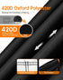 Golf Cart Cover for 4 Passenger, Heavy Duty 420D Waterproof Covers, Extended Roof Compatible with EZ GO Club Car
