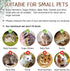 Hamiledyi 5PCS Hanging Bed & Hideout Set - Cotton Hamster Hammock, Tunnel, Swing Accessories for Dwarf Hamster, Rat,