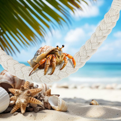 Fiwochic 14 Pcs Hermit Crab Accessories Natural Hermit Crab Toys Coconut Shell Hideout Climbing Bridge Moss Stick