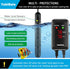 YukiHalu Aquarium Heater 50/100/200/300/500W, Temperature Adjustable, External Controller, LED Display for 10-120