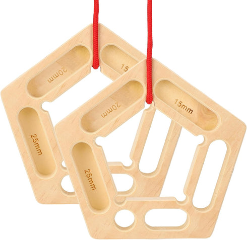 ZEMBSOYA Rock Climbing Training Board, Portable Fingerboards with Ropes, Professional Climbing Boards for