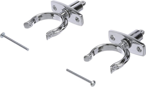 Seachoice Top-Mount Rowlock Set, Chrome-Plated Zinc, Includes 2 Rowlocks with Locking Pins and Sockets
