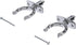 Seachoice Top-Mount Rowlock Set, Chrome-Plated Zinc, Includes 2 Rowlocks with Locking Pins and Sockets
