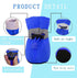 YAODHAOD Dog Shoes for Hot Pavement, Anti-Slip Sole Dog Boots & Paw Protector for Small Medium Dogs, 4PCS (Blue, Size: